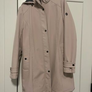 Women's Beige Hooded Coat